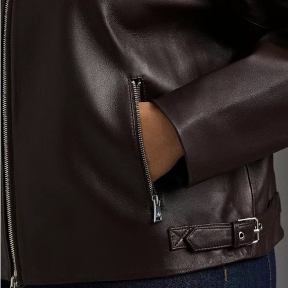 Lauren Ralph Lauren
Plus Size Leather Moto Jacket - Picture 5 of 11